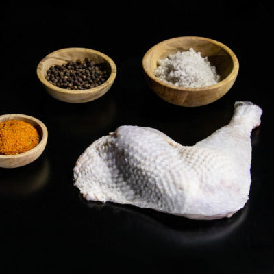 Découpe, cuisse de poulet de Barbezieux par Aspoulba